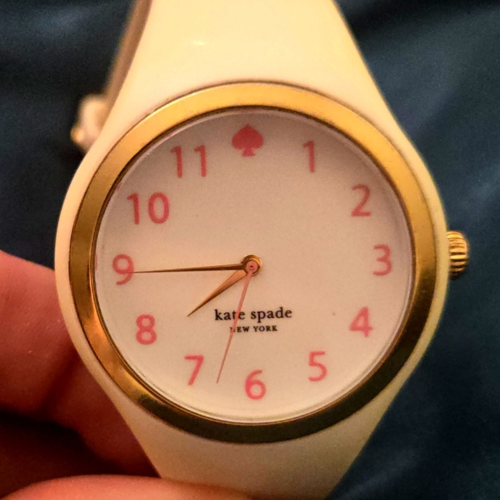 Kate Spade Cream and Silver Watch